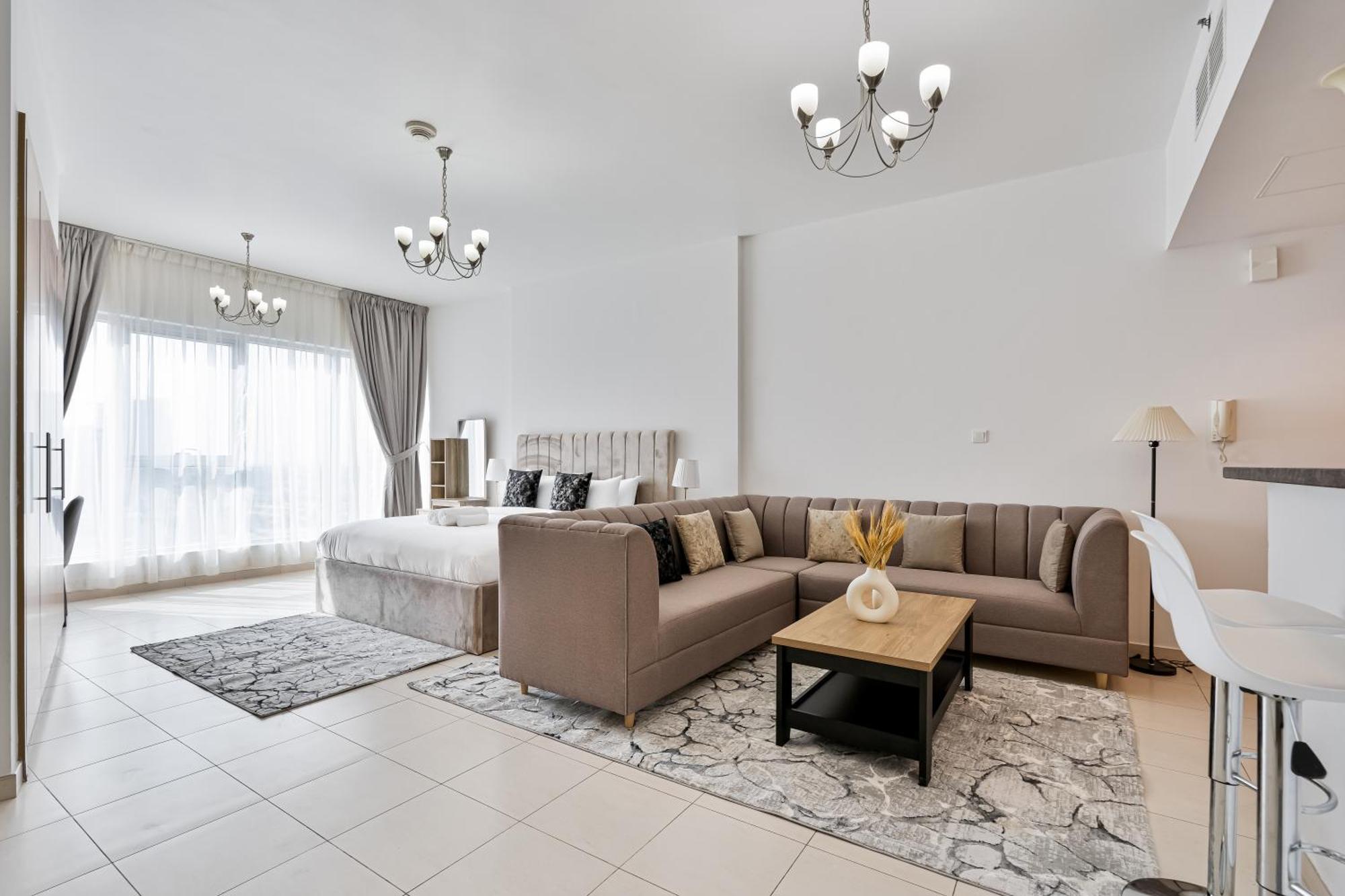 Apartment Sky High Serenity Modern With Gym Access